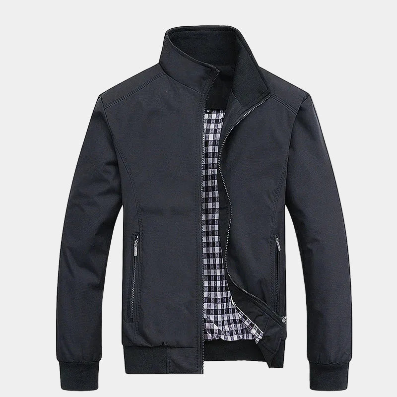 Blouson zippé à col montant poches zippées poignets resserrés homme – Pénestin