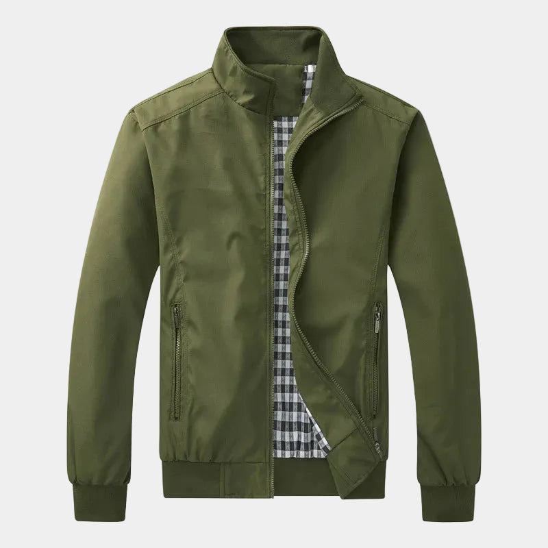 Blouson zippé à col montant poches zippées poignets resserrés homme – Pénestin