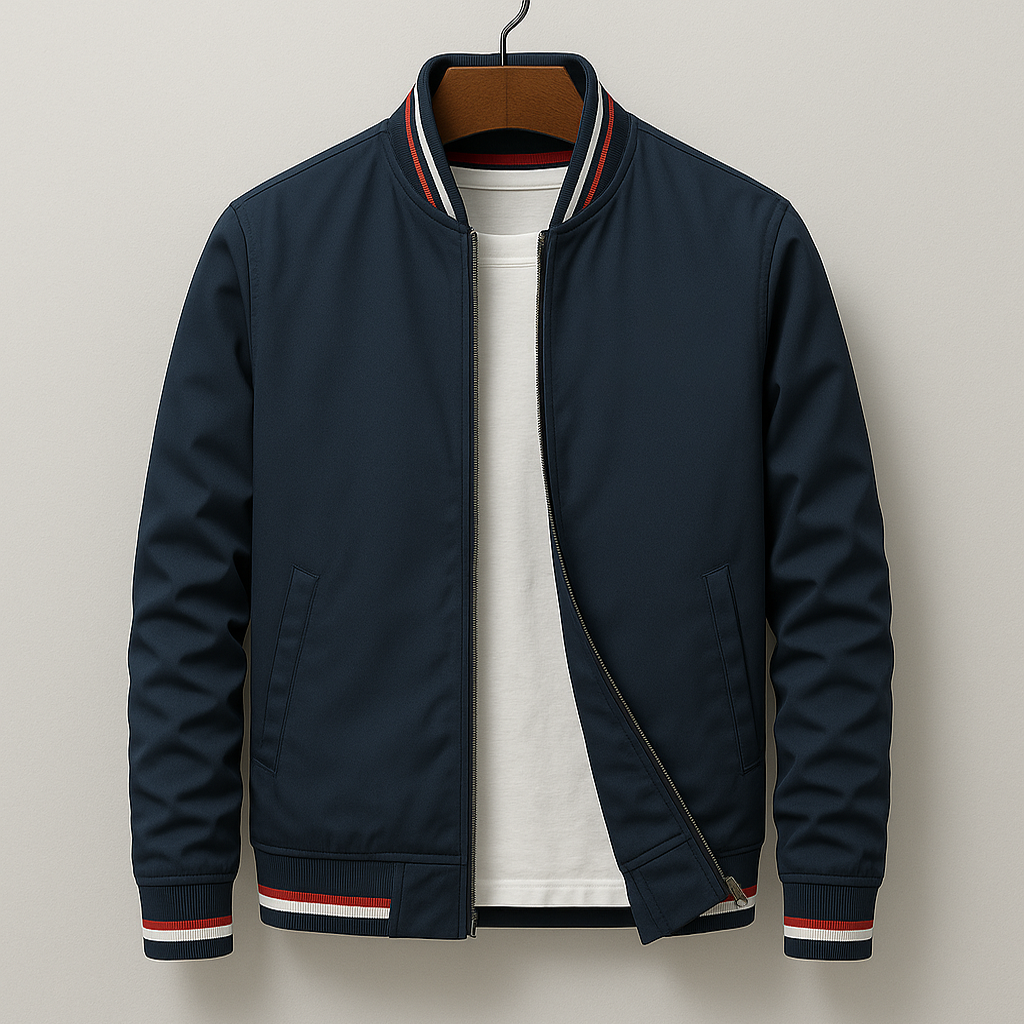 Bomber zippé moderne au chic discret au style intemporel homme – Tanneron