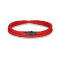 Bracelet tressé double tour fermoir cylindrique homme – Solutré