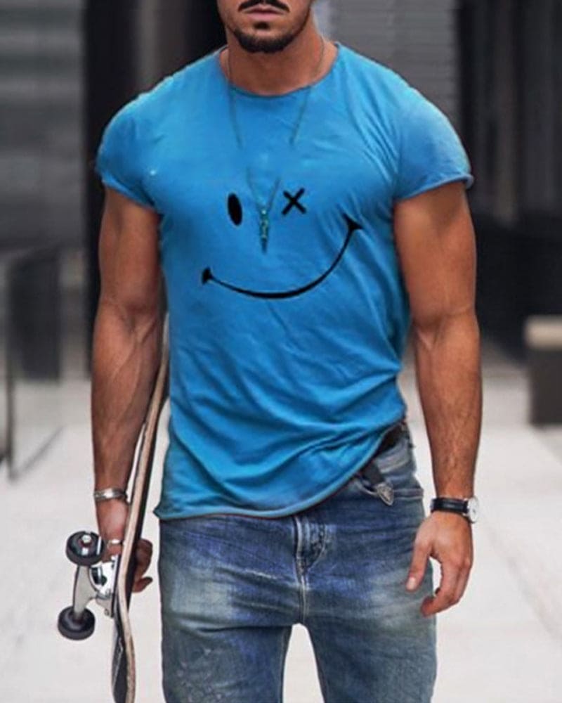 T-shirt en coton col rond manches courtes basique homme – Pouilly-sur-Loire