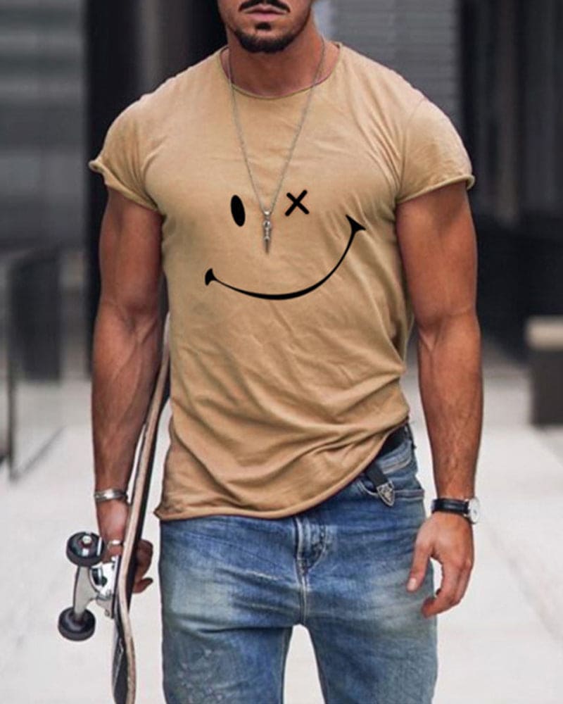 T-shirt en coton col rond manches courtes basique homme – Pouilly-sur-Loire