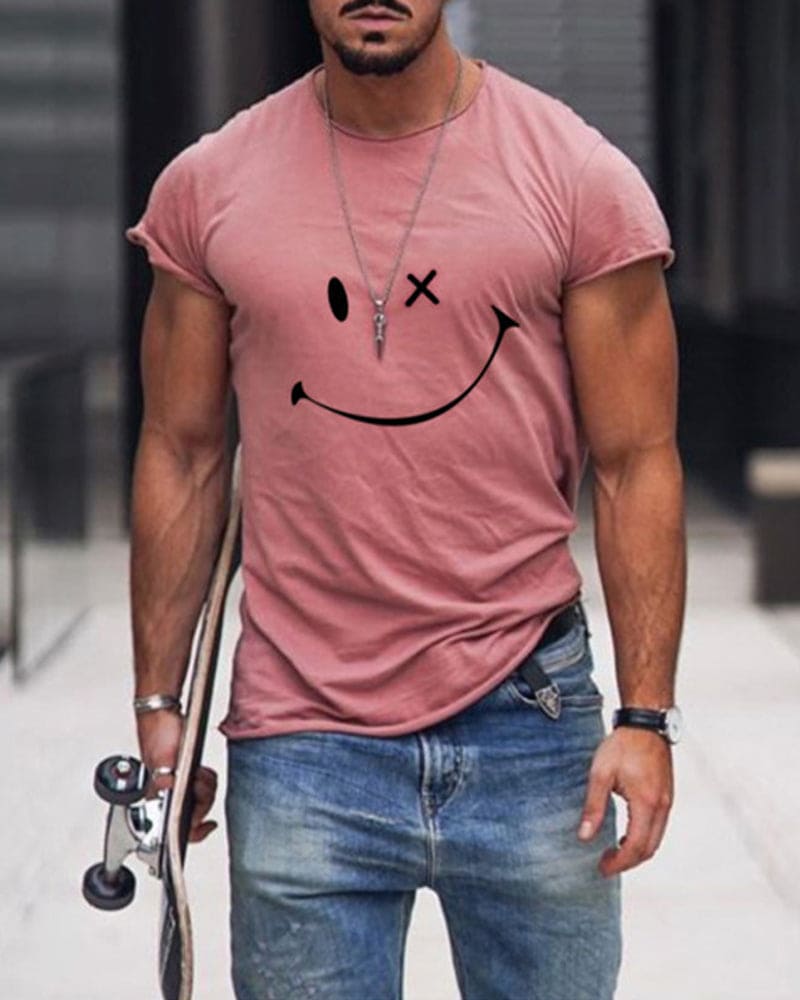 T-shirt en coton col rond manches courtes basique homme – Pouilly-sur-Loire