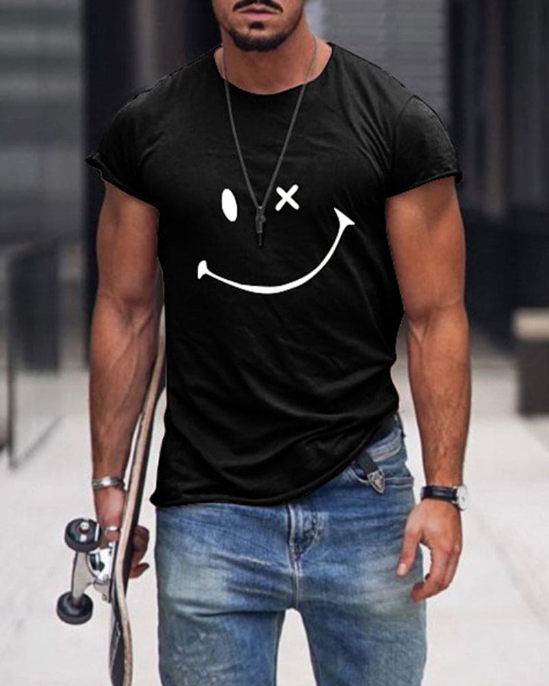 T-shirt en coton col rond manches courtes basique homme – Pouilly-sur-Loire