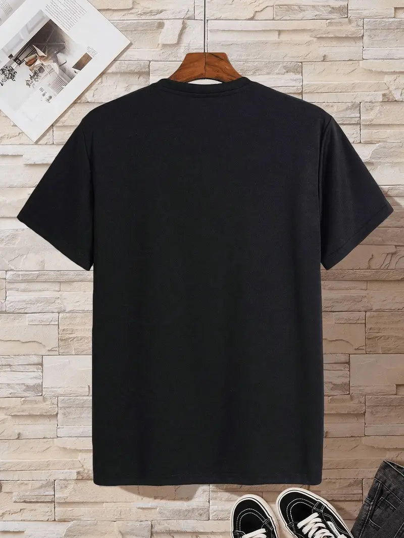 T-shirt col V soigné tissu agréable allure sobre homme – Gièvres