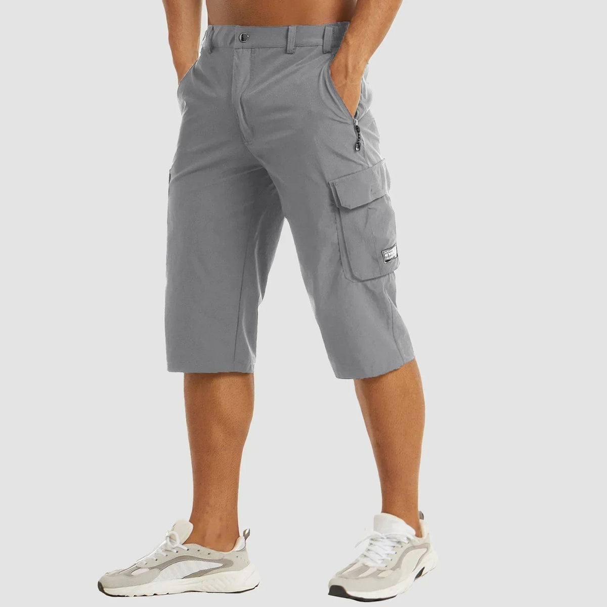Bermuda cargo stretch poches utilitaires coupe longue homme – Coulanges