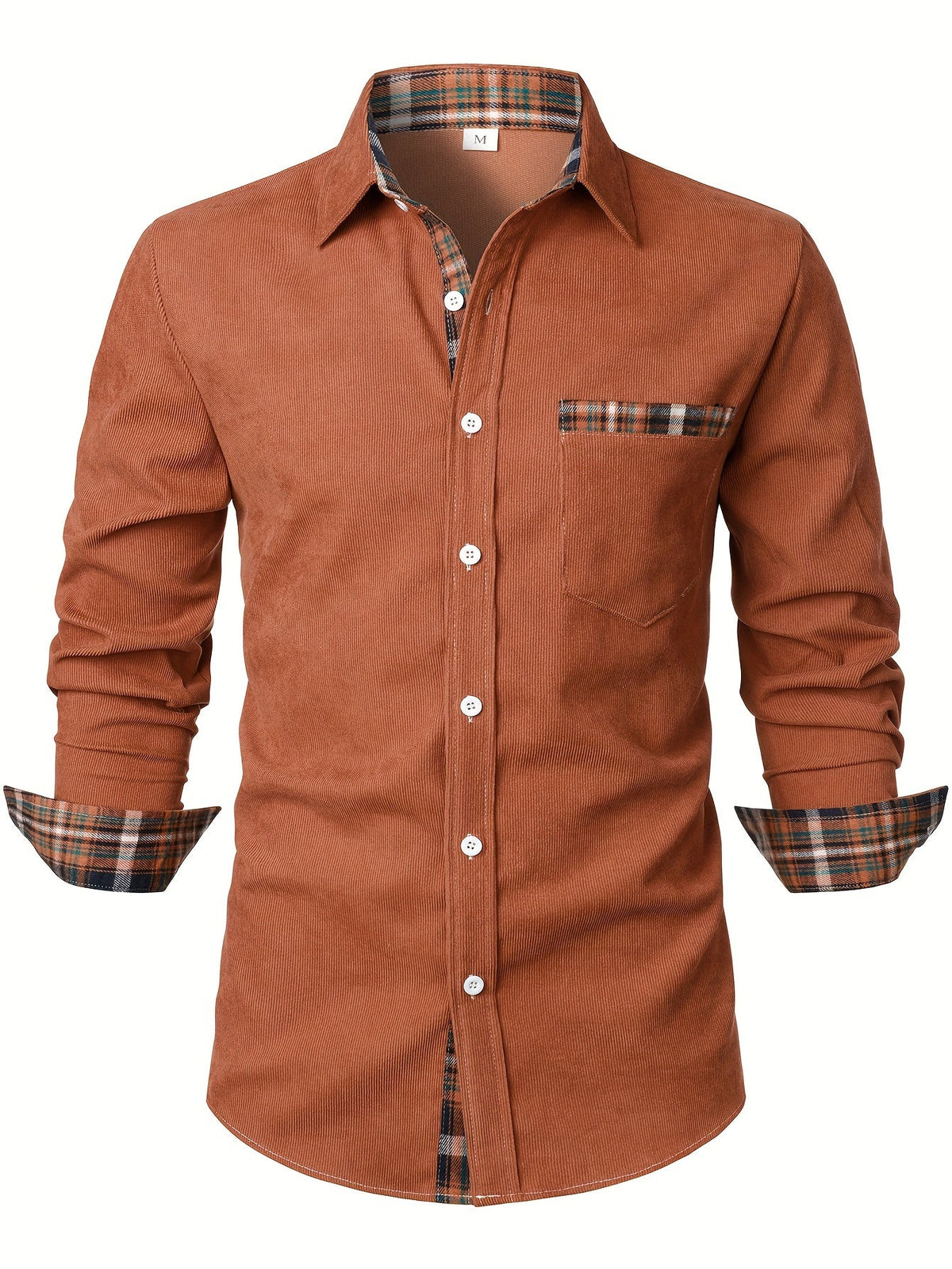 Chemise unie à col carré