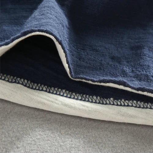 T-shirt à manches longues en coton essentiel coupe décontractée homme – Eysines