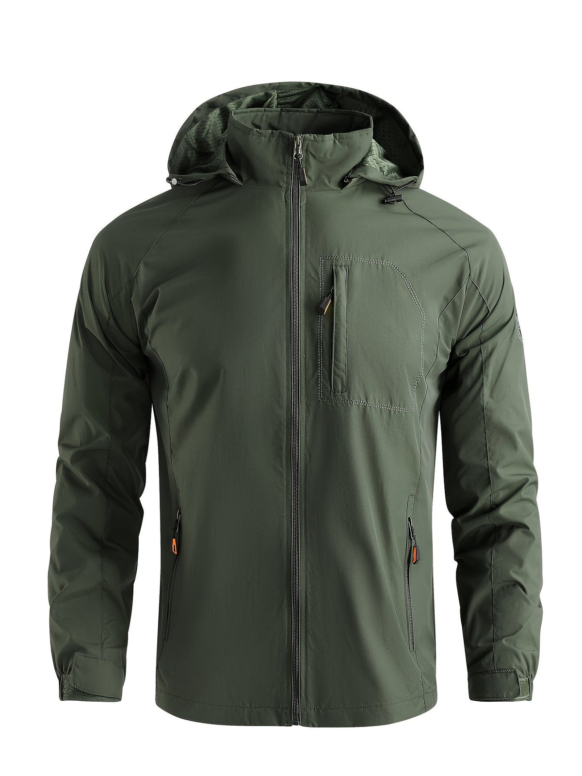 Veste légère à capuche manches raglan