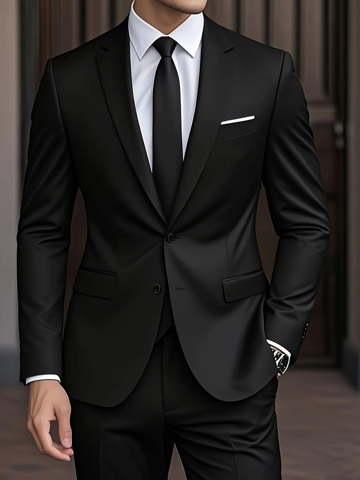 Costume moderne deux pièces pour le travail au style intemporel homme – Rapp