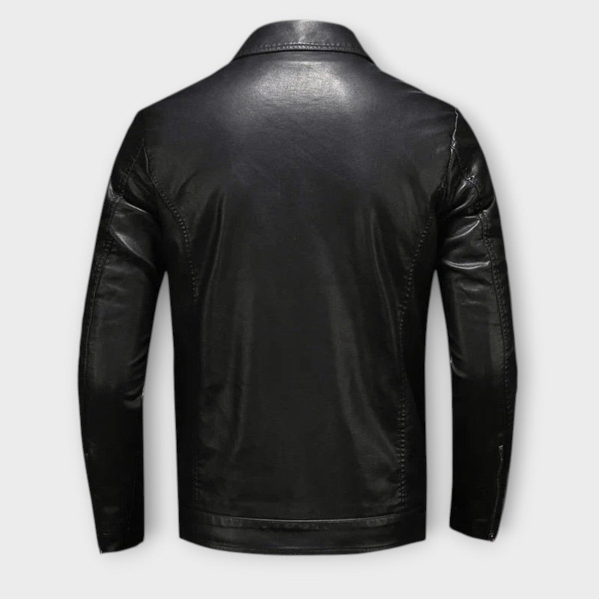 Veste effet cuir classique noire