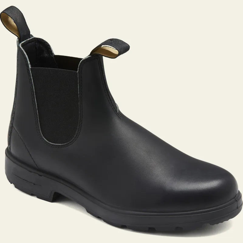 Bottines Chelsea imperméables aspect cuir à enfiler homme – Flavigny