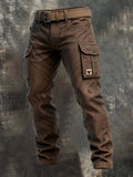 Pantalon cargo slim fuselé à poches utilitaires style urbain homme – Villers