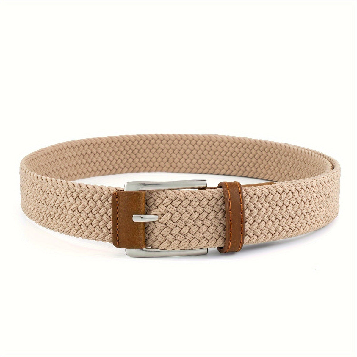 Ceinture tressée ajustable boucle ardillon métallique homme – Parnay
