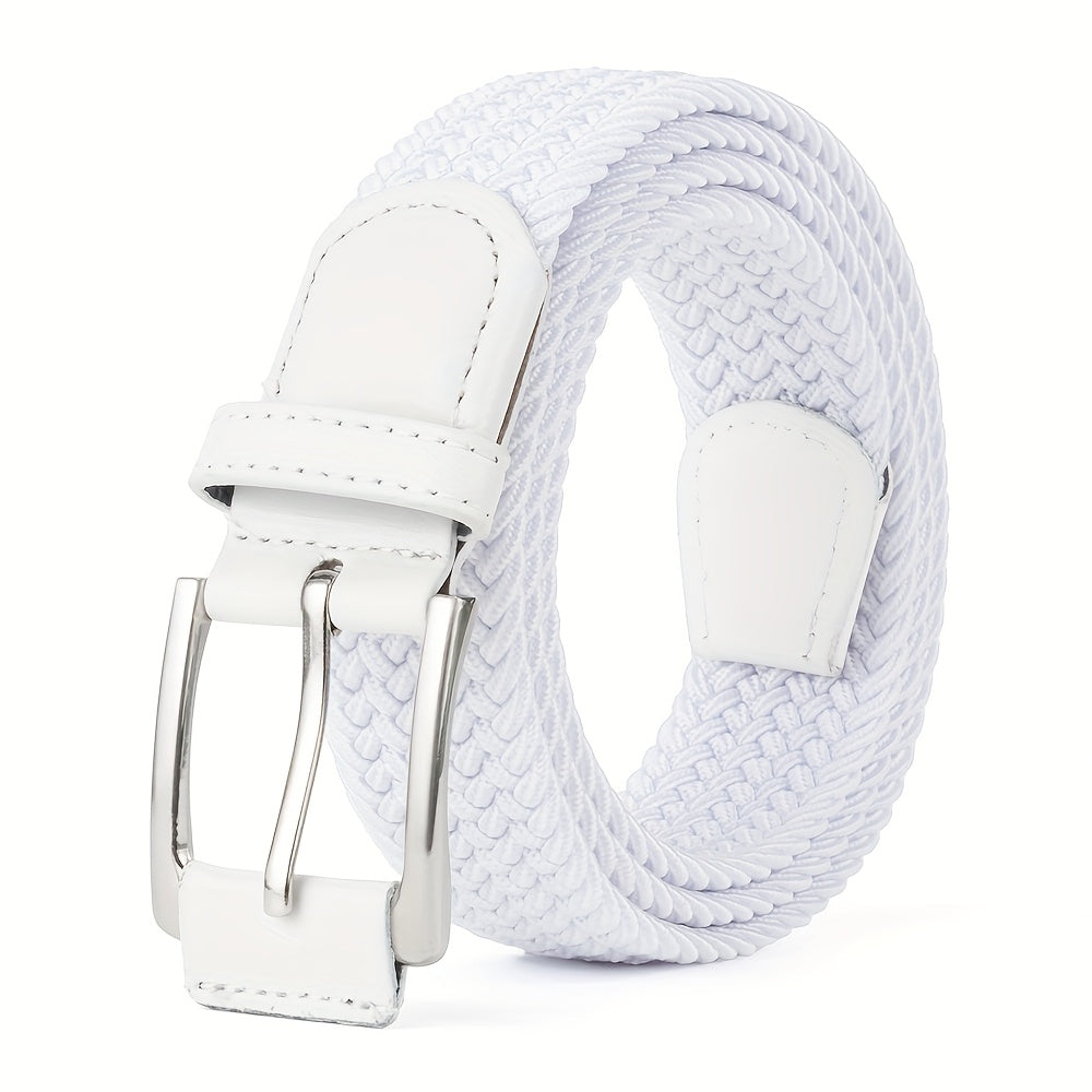 Ceinture tressée ajustable boucle ardillon métallique homme – Parnay