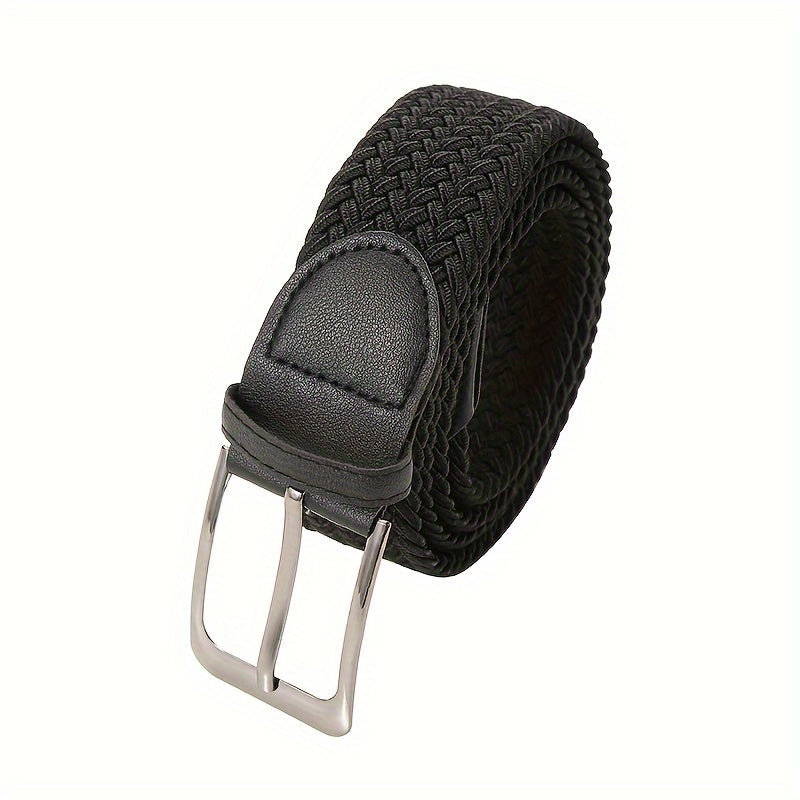 Ceinture tressée élastique boucle ardillon métallique finition unie homme – Bruges