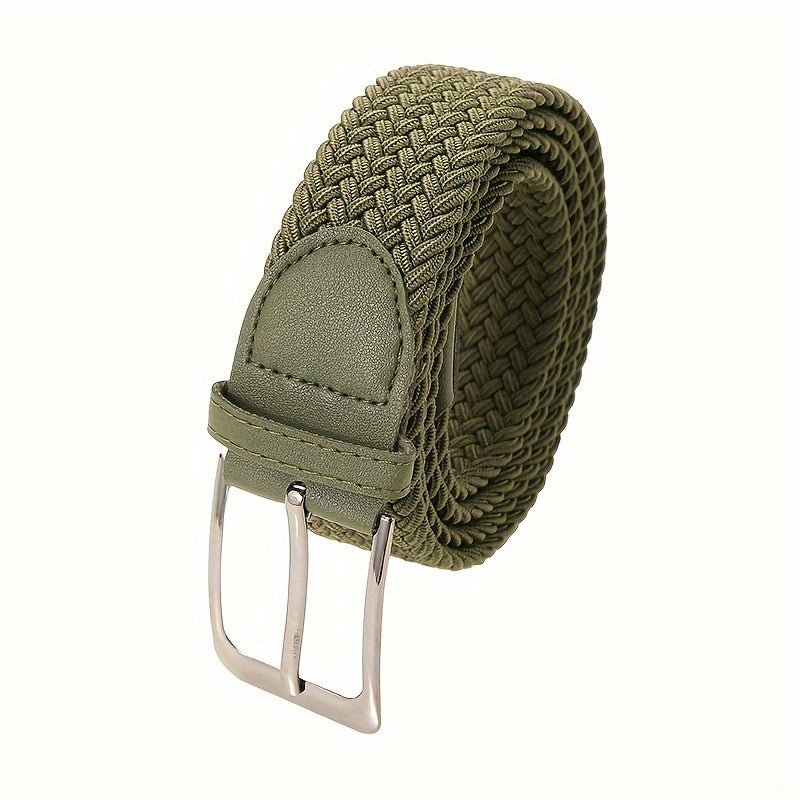 Ceinture tressée élastique boucle ardillon métallique finition unie homme – Bruges