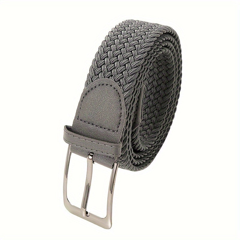Ceinture tressée élastique boucle ardillon métallique finition unie homme – Bruges