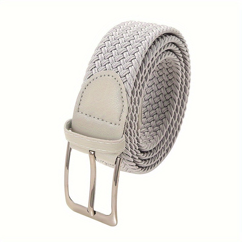 Ceinture tressée élastique boucle ardillon métallique finition unie homme – Bruges