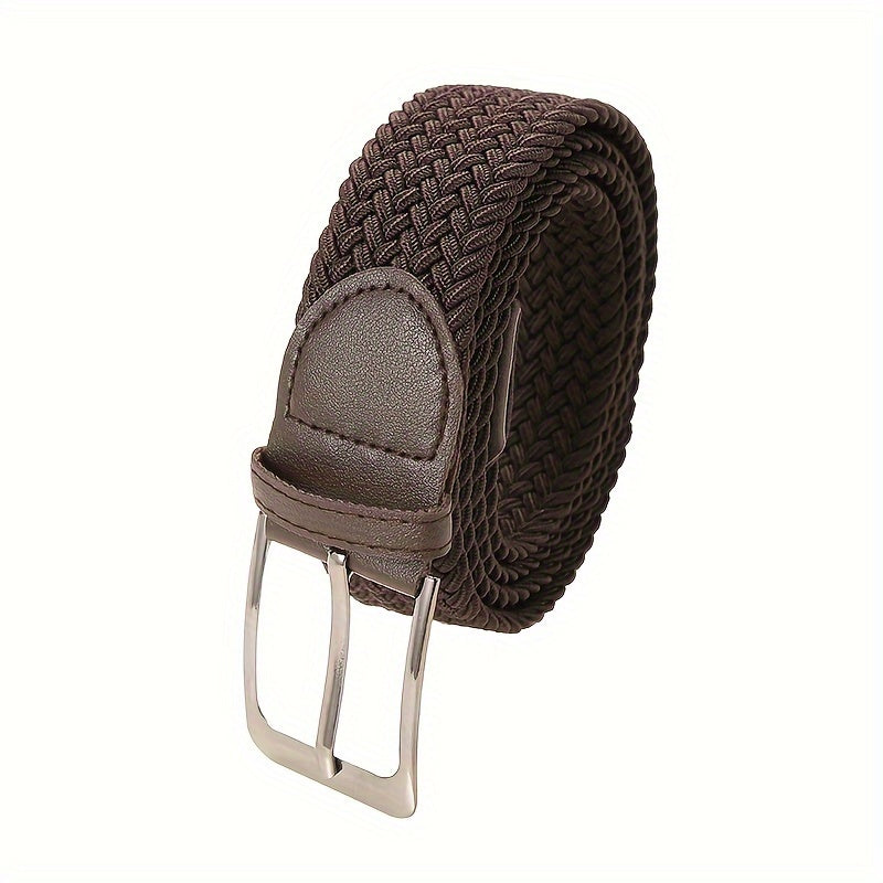 Ceinture tressée élastique boucle ardillon métallique finition unie homme – Bruges