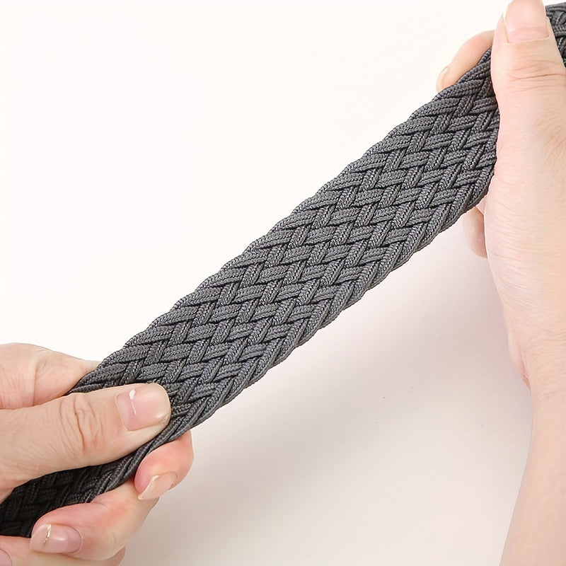 Ceinture tressée élastique boucle ardillon métallique finition unie homme – Bruges