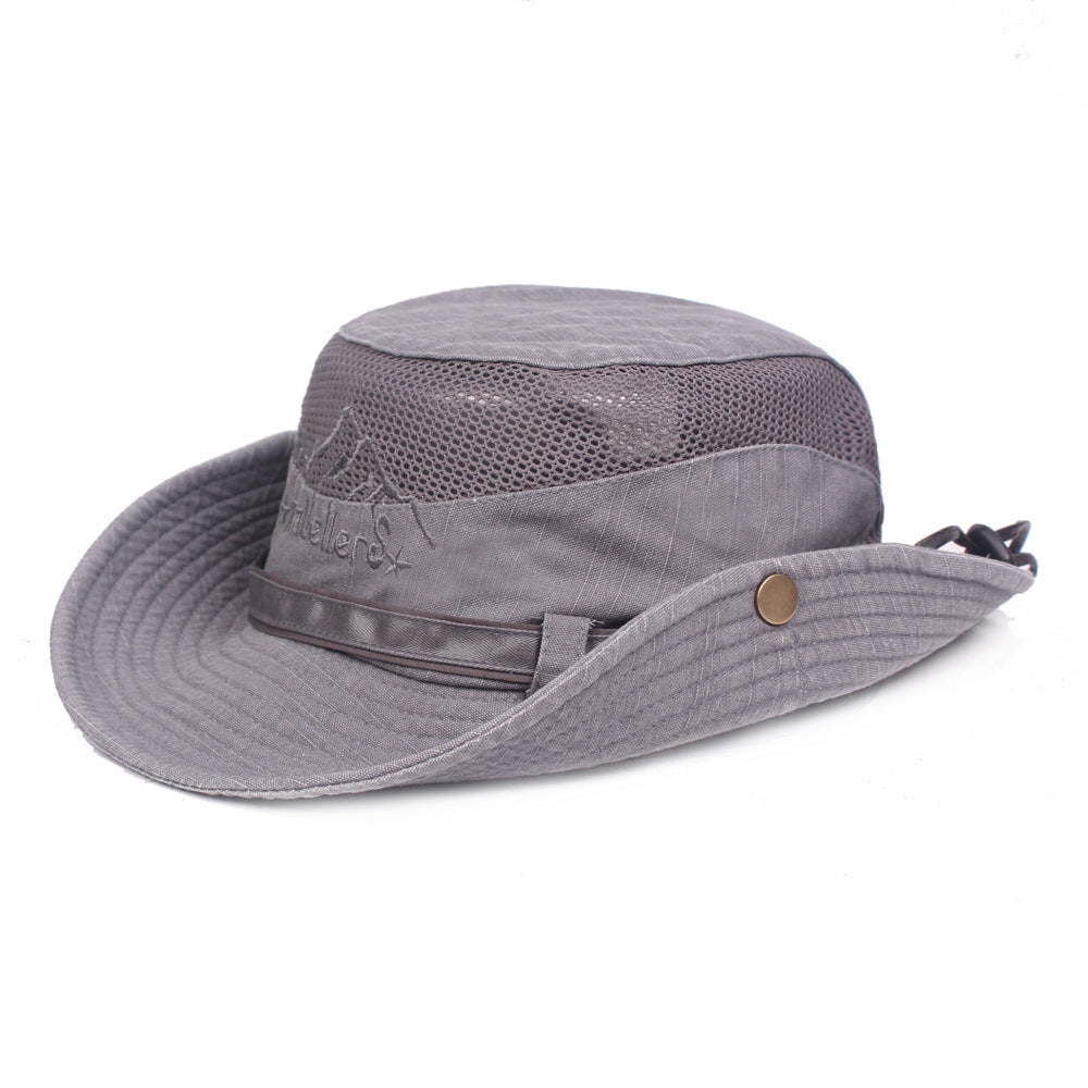 Chapeau de randonnée à large bord côtés relevables cordon réglable homme – Saint-Pée