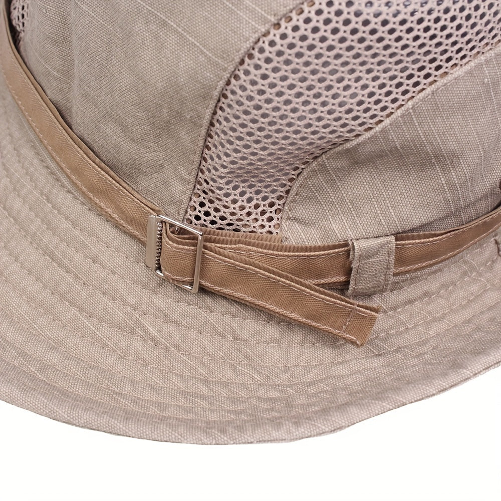 Chapeau de randonnée à large bord côtés relevables cordon réglable homme – Saint-Pée