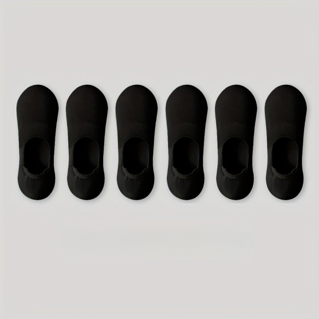 Chaussettes invisibles lot de 6 paires à la finition soignée homme – Peille