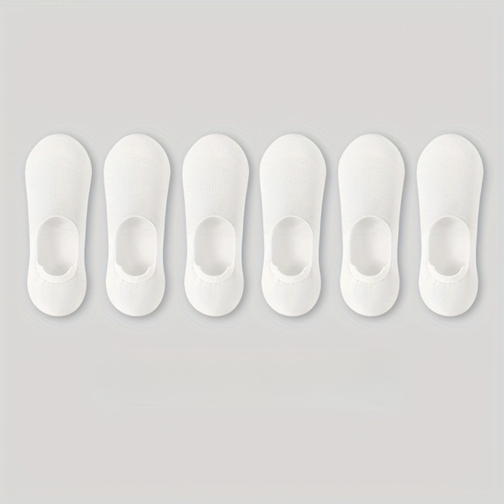 Chaussettes invisibles lot de 6 paires à la finition soignée homme – Peille