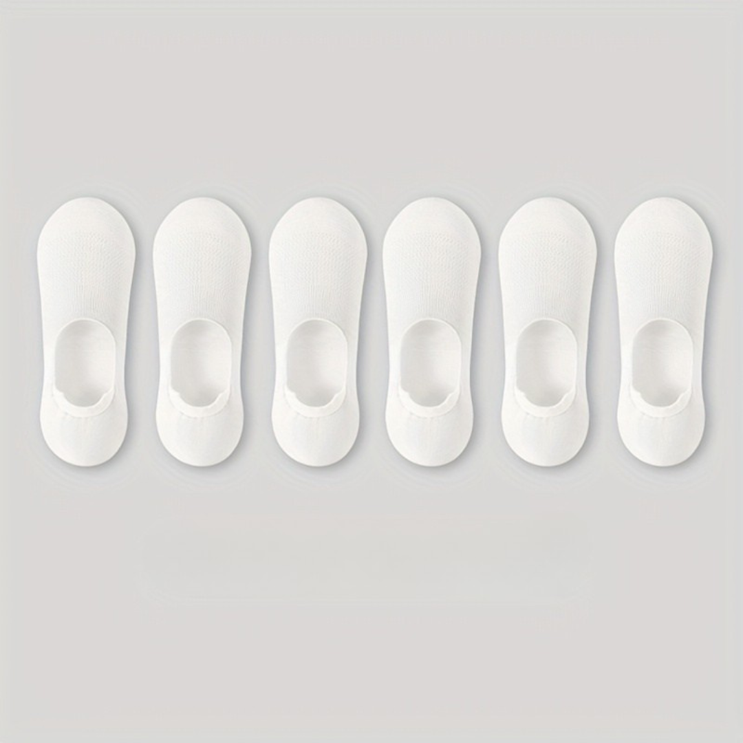 Chaussettes invisibles lot de 6 paires à la finition soignée homme – Peille