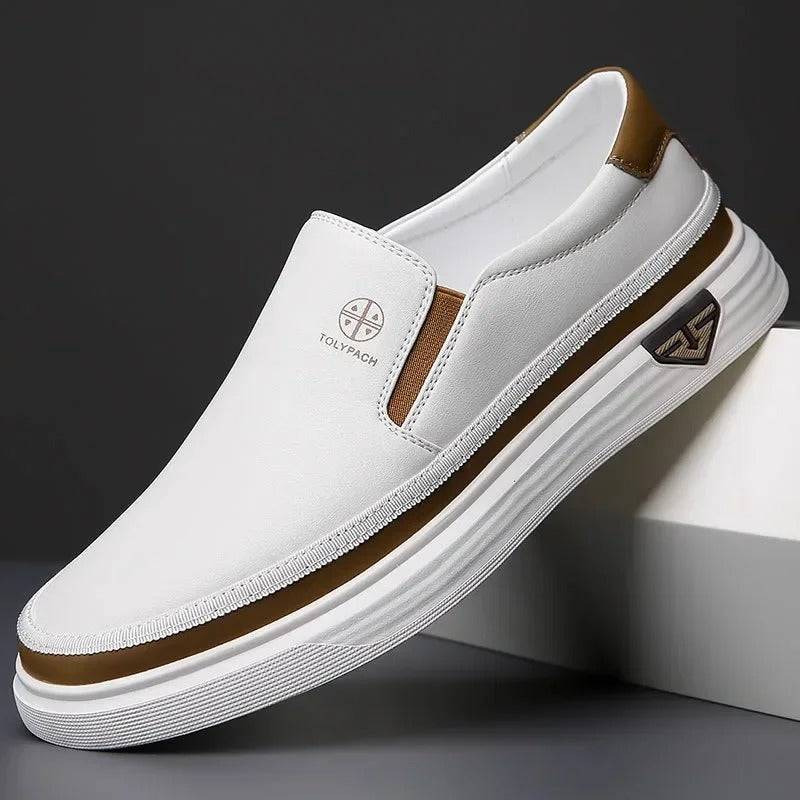 Baskets basses sans lacets à côtés élastiques semelle épaisse homme – Houlgate