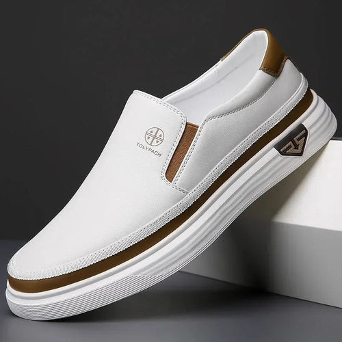 Baskets basses sans lacets à côtés élastiques semelle épaisse homme – Houlgate