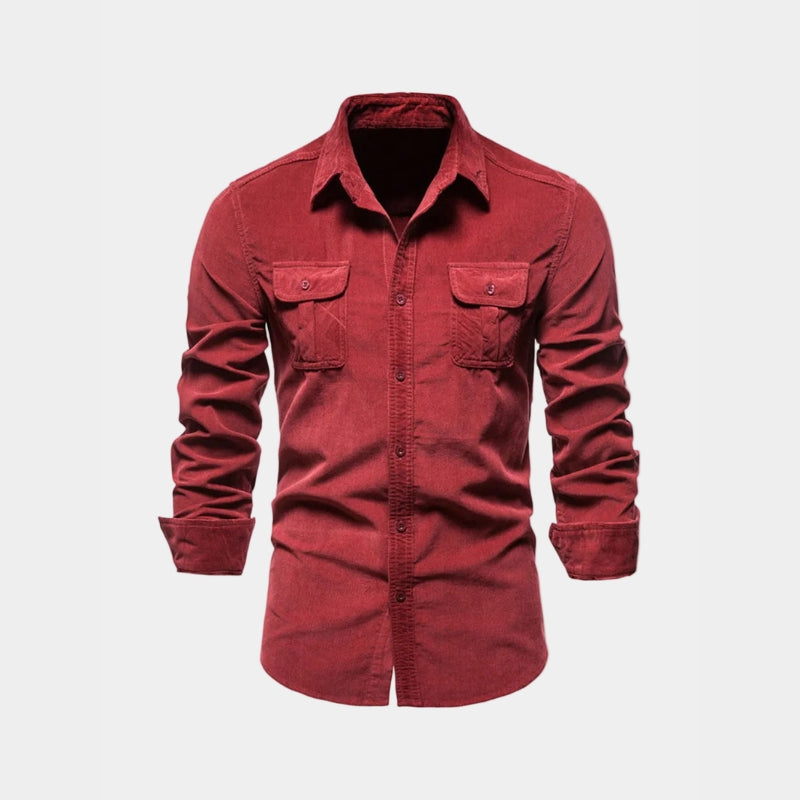 Chemise boutonnée poches poitrine à rabat pour le quotidien homme – Séguret