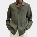 Chemise à bas arrondi manches longues col chemise classique homme – Fronsac