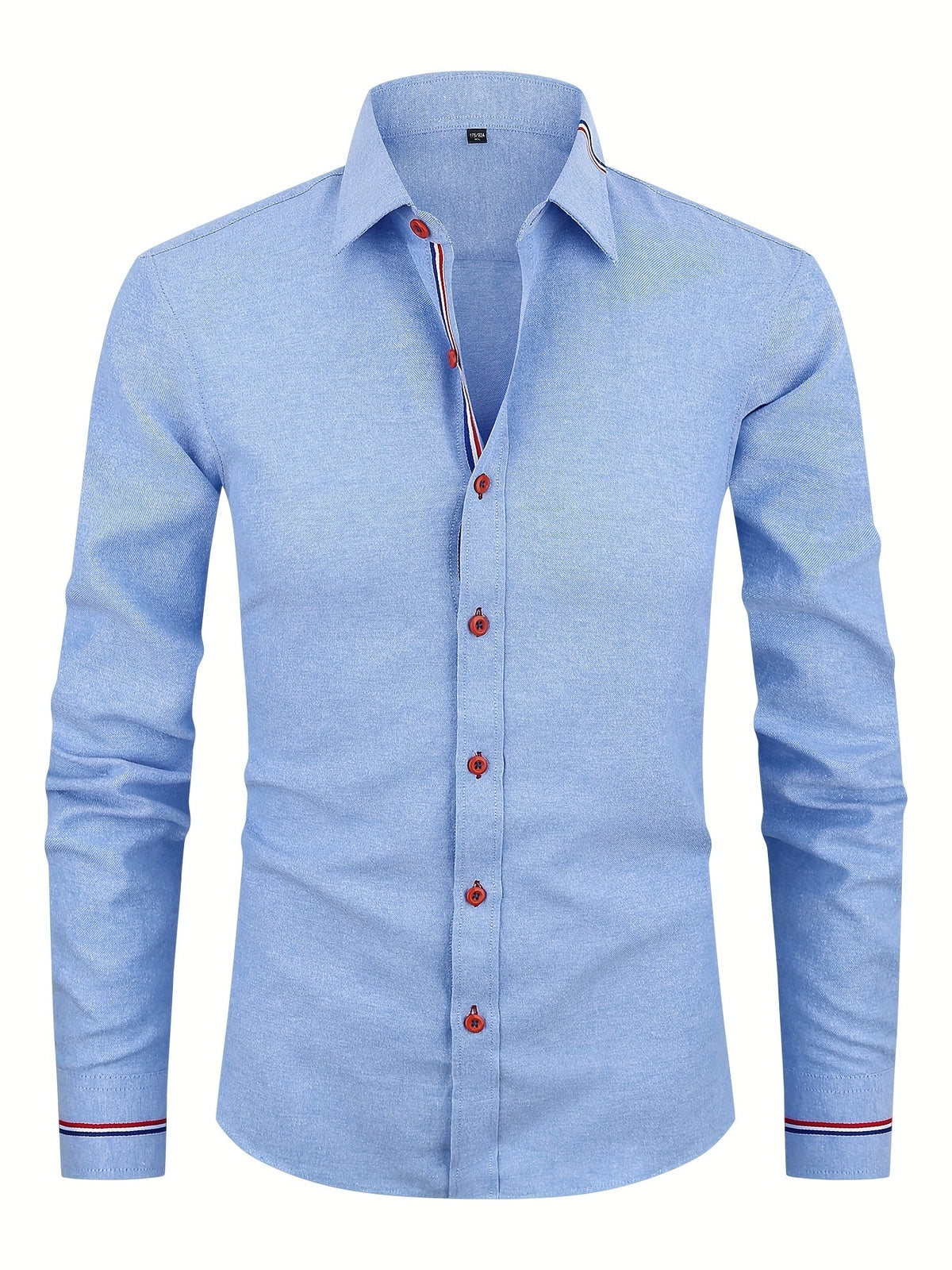 Chemise à poignets rayés col classique au style intemporel homme – Murs