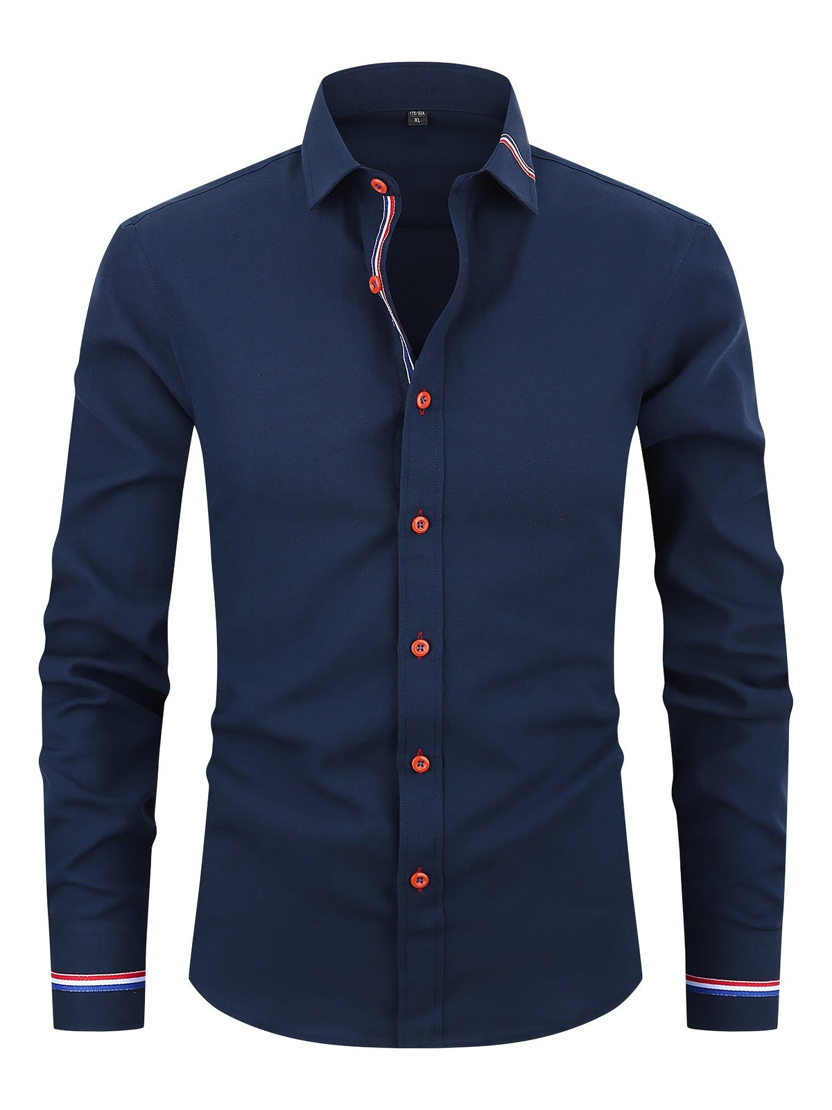 Chemise à poignets rayés col classique au style intemporel homme – Murs