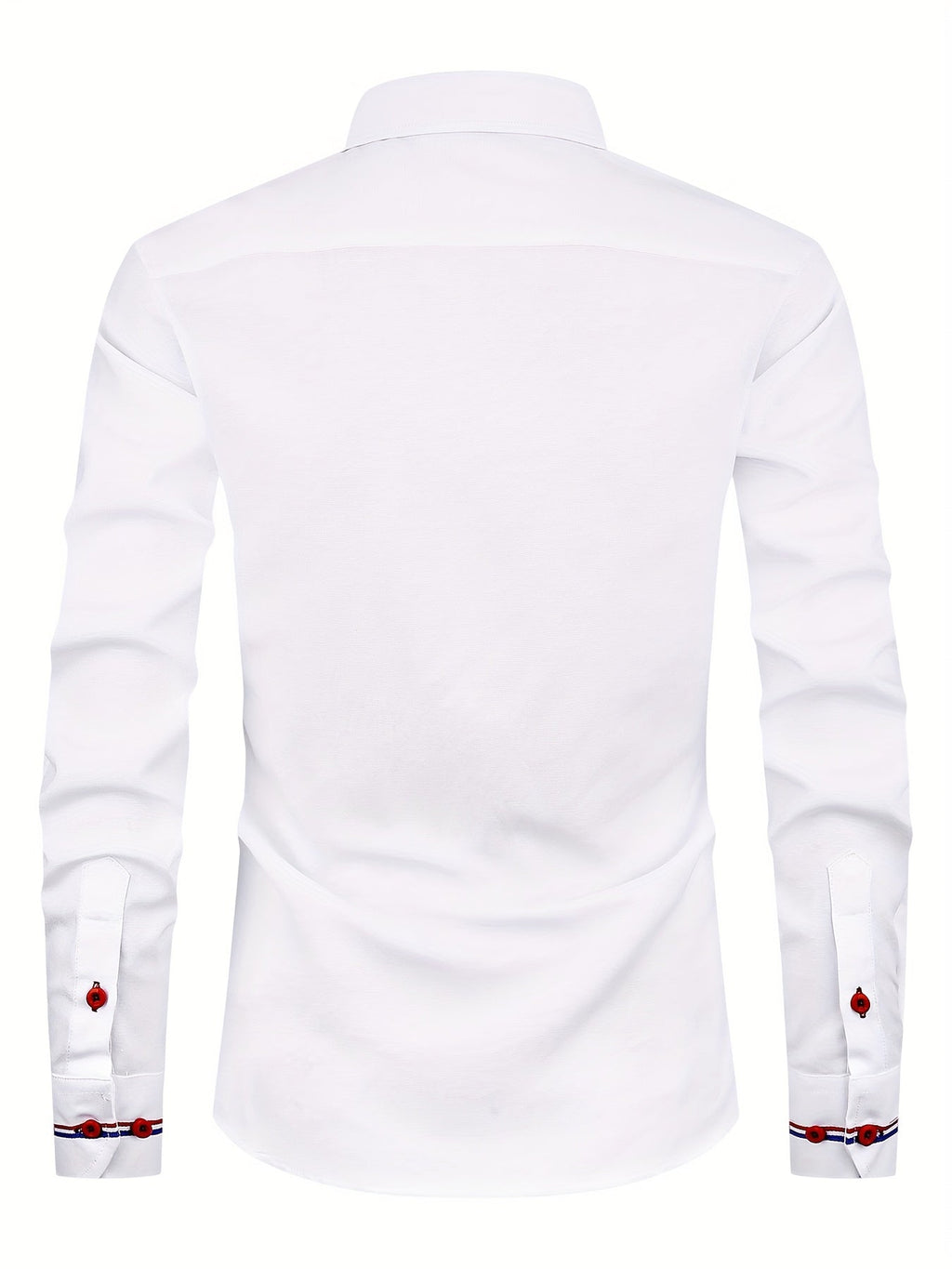 Chemise à poignets rayés col classique au style intemporel homme – Murs
