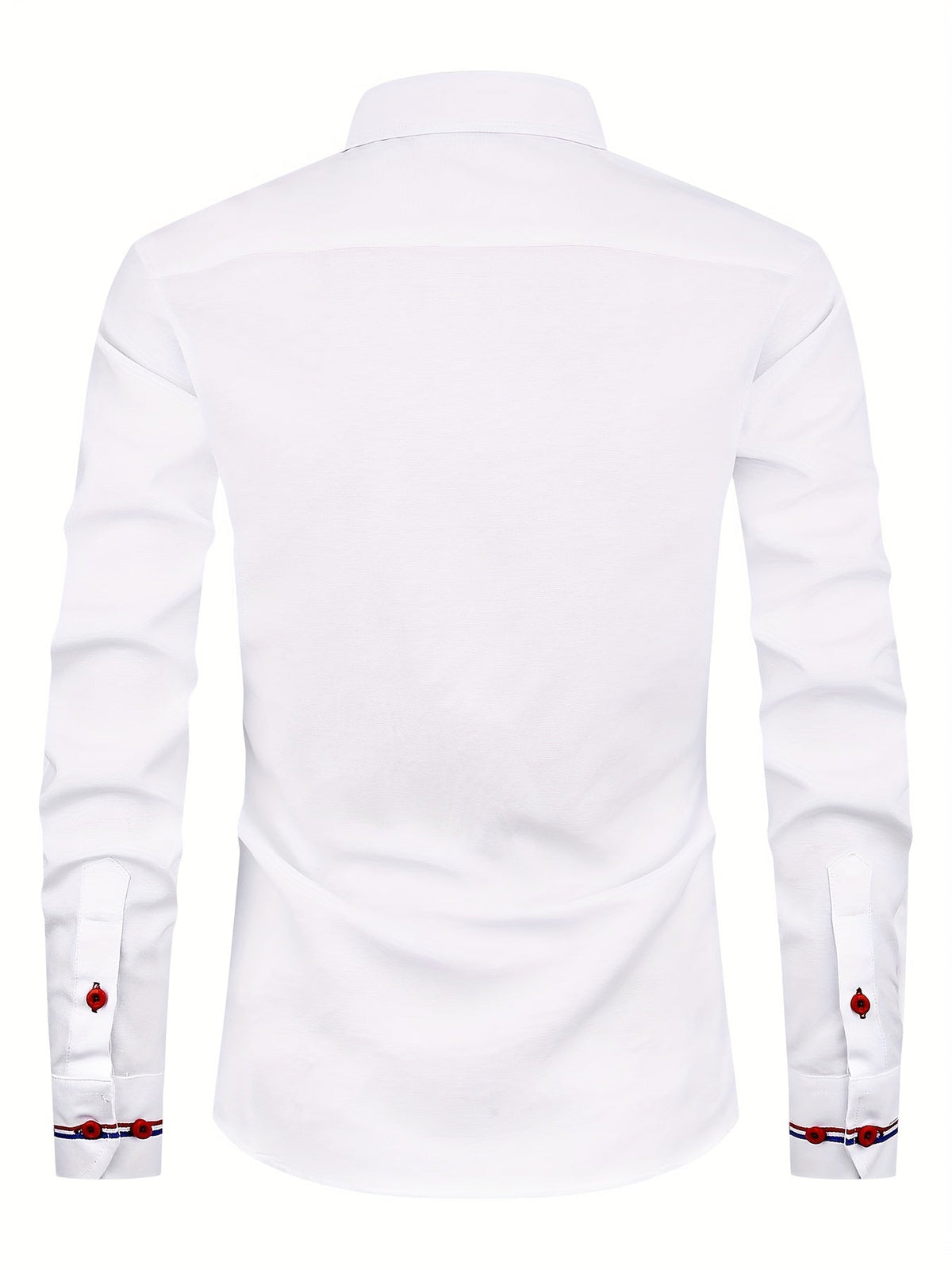 Chemise à poignets rayés col classique au style intemporel homme – Murs
