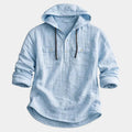 Chemise à capuche manches longues patte boutonnée poches poitrine homme – Carteret