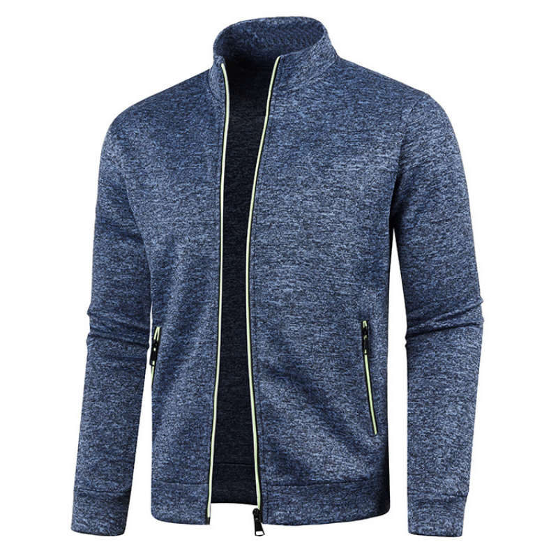 Veste zippée coupe-vent à col montant et poches pratique homme – Cadaujac