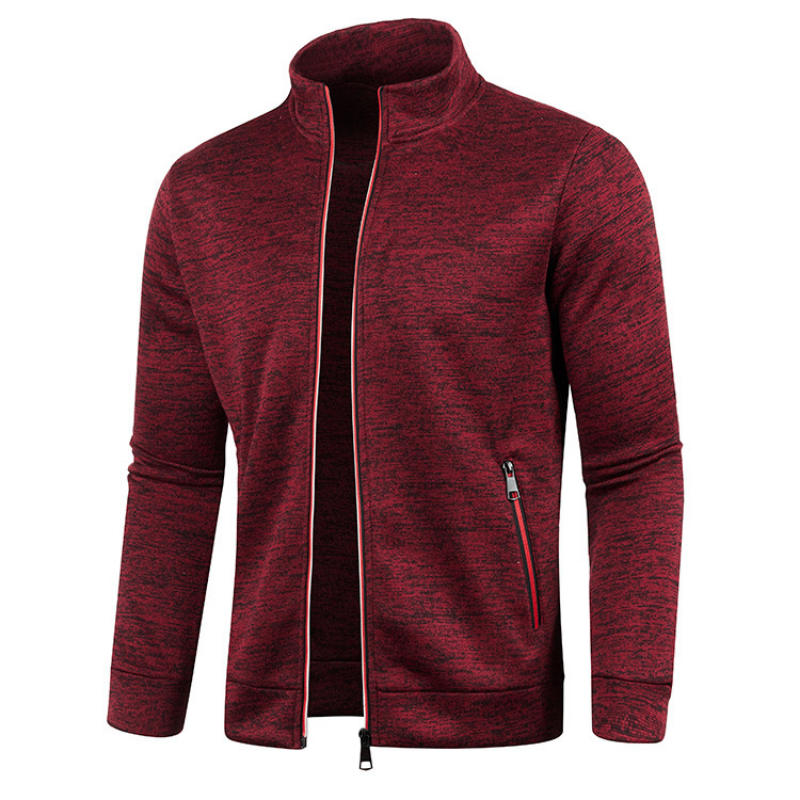 Veste zippée coupe-vent à col montant et poches pratique homme – Cadaujac