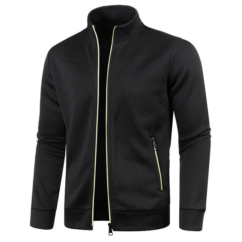 Veste zippée coupe-vent à col montant et poches pratique homme – Cadaujac