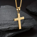 Collier croix gravé pendentif pour le quotidien homme – Puyricard