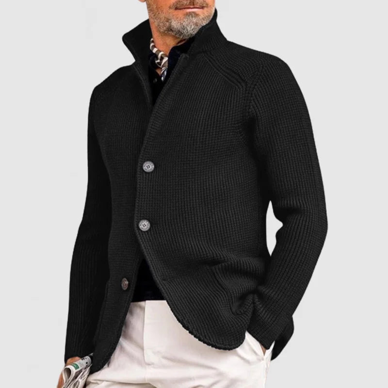 Cardigan en maille intemporelle boutonné du bureau à la soirée homme – Le Conquet