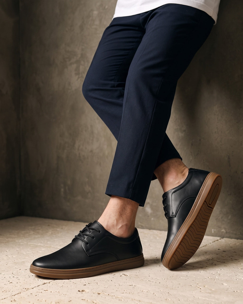 Chaussures à lacets semelle contrastée silhouette intemporelle homme – Castillon