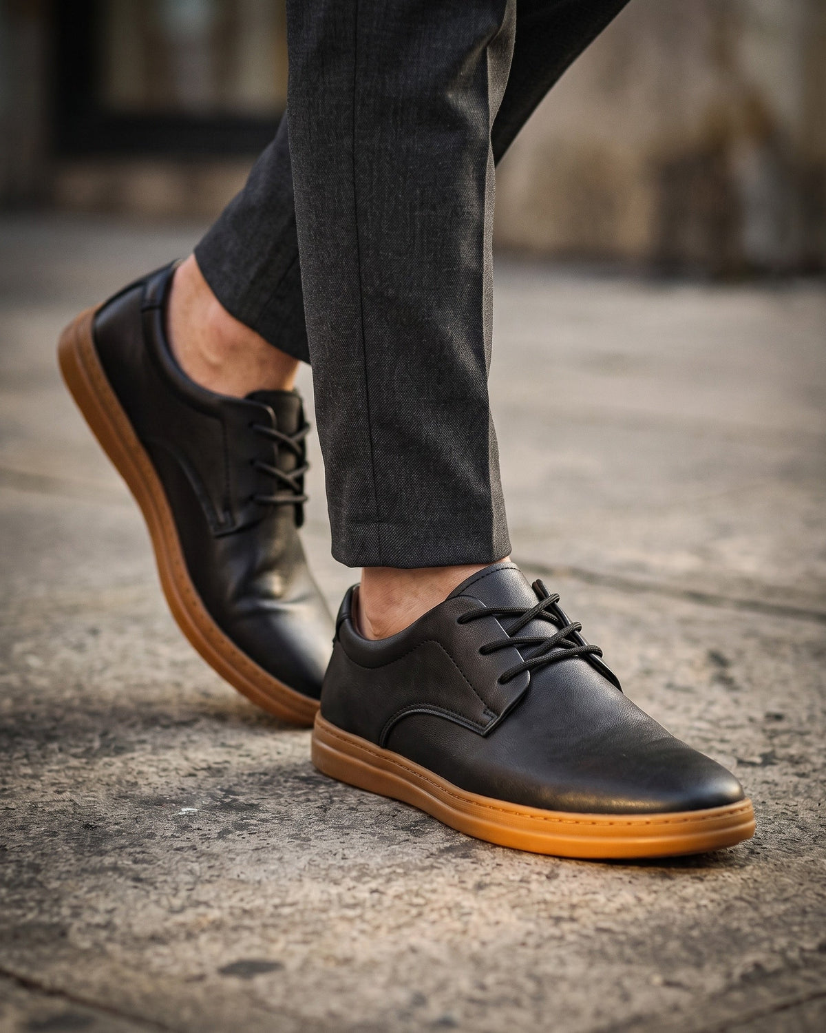 Chaussures à lacets semelle contrastée silhouette intemporelle homme – Castillon