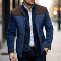 Veste matelassée bicolore à col montant coupe structurée homme – Pauillac