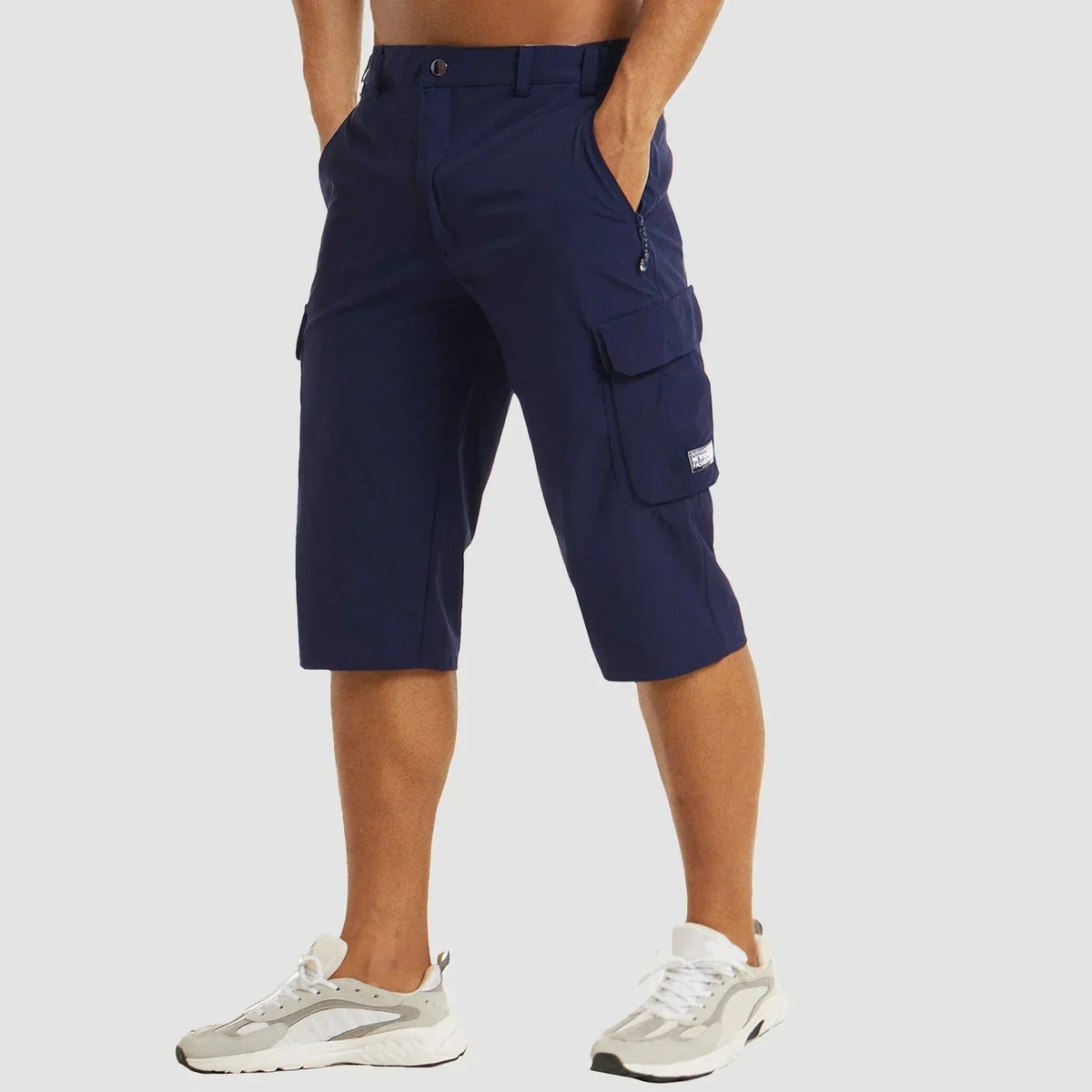 Bermuda cargo stretch poches utilitaires coupe longue homme – Coulanges