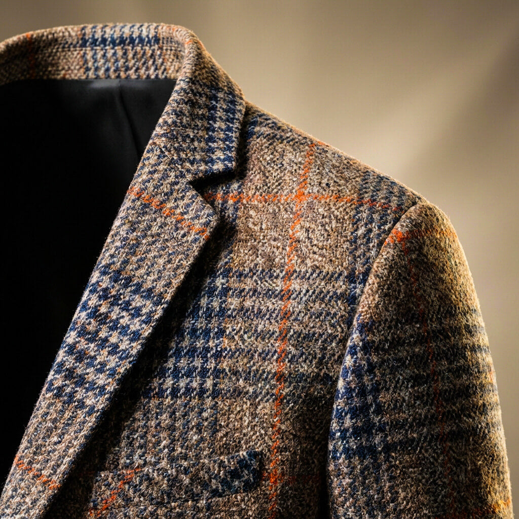 Blazer pied-de-poule à deux boutons