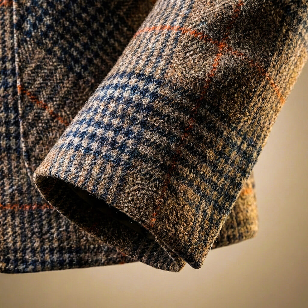 Blazer pied-de-poule à deux boutons